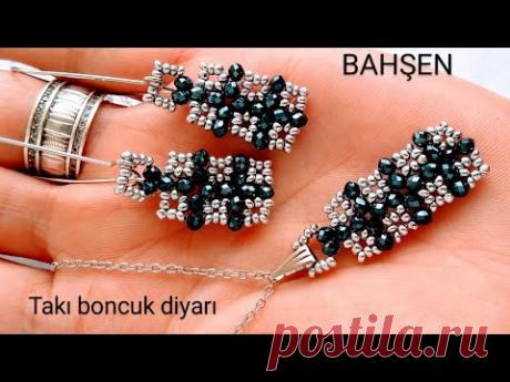 Изготовление серьги / ожерелье из бисера / как сделать / ювелирные изделия