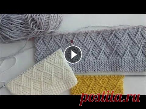Шикарный узор "Ромбы" для свитера и кардигана Шикарный узор "Ромбы" для свитера и кардигана. Узор универсальный, подойдет для вязания как женщинам, так и мужчинам. Раппорт узора 10 петел...