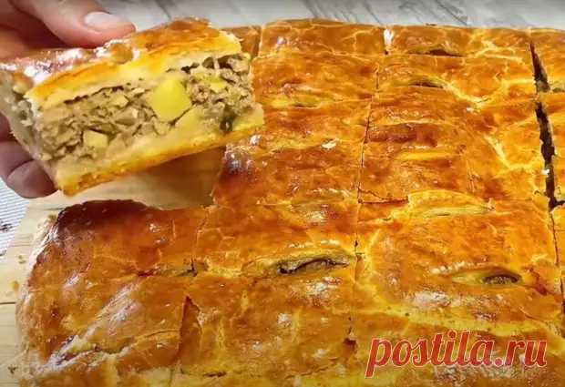 Мясной пирог с картофелем на ужин. Быстрое тесто для пирога с любой начинкой - В кастрюльке - Медиаплатформа МирТесен