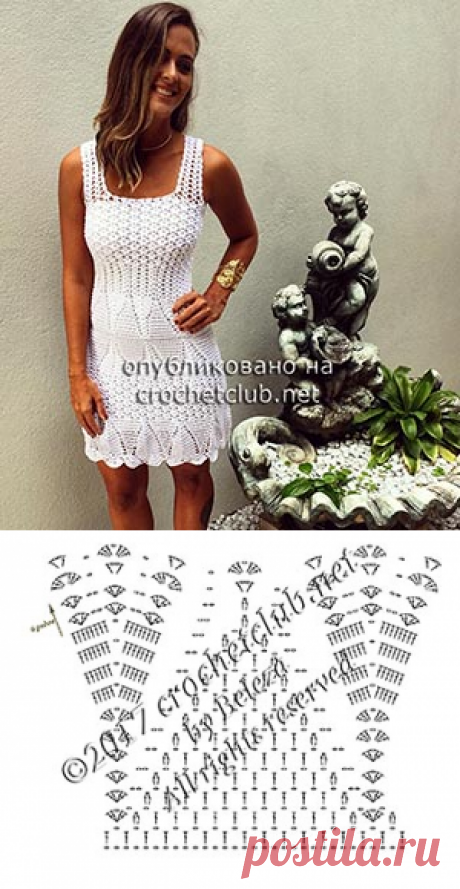 Летние ажурные платья - Вязание Крючком. Блог Настика