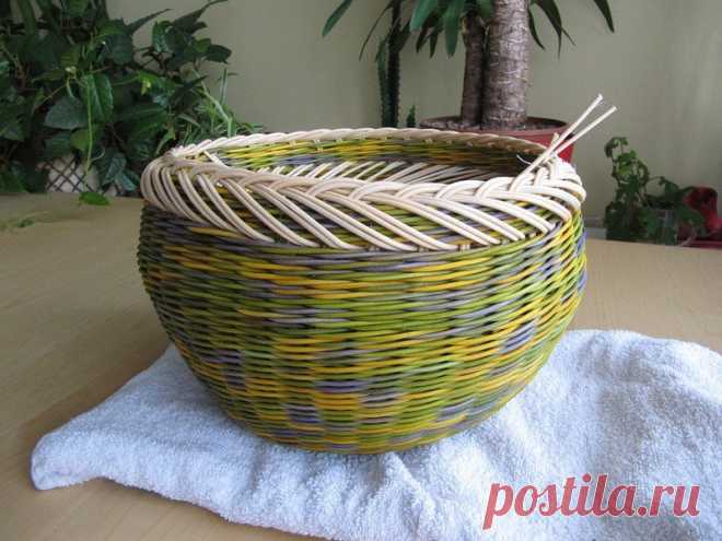 МК плетение из газет 