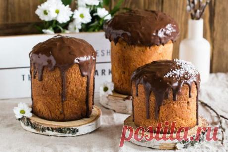 Пасхальный кулич с шоколадом
