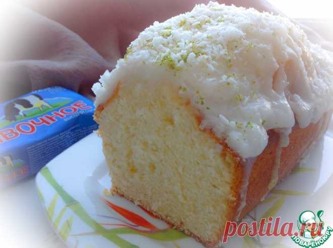 Кокосовый кекс с лаймовой глазурью Кулинарный рецепт