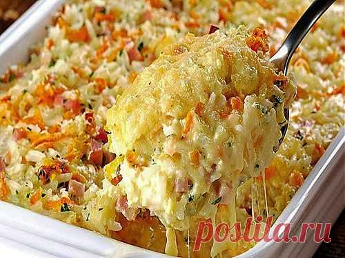 Запеканка с рисом и сыром