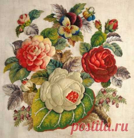 Бахромчатая вышивка.