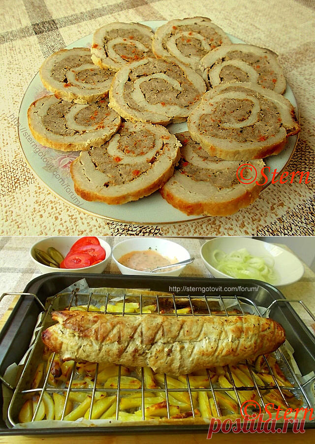 Буженина с мясным фаршем «Праздничная нарезка»