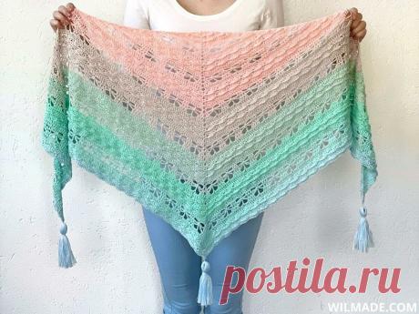 Вязаная крючком шаль с бабочками, с описанием | Мамины Ручки. Вязание, рукоделие | Яндекс Дзен