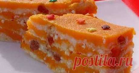 Тыква, запечённая с изюмом и творогом — всего 56 ккал Выпечка