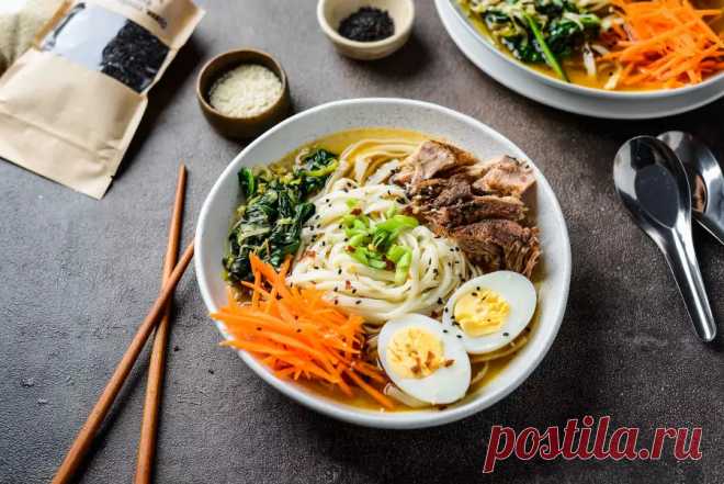 Японский суп рамен, пошаговый рецепт с фото - Вкуснофф.рф