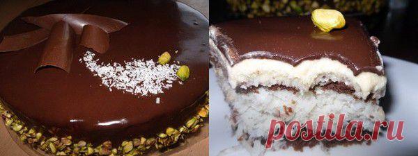 Торт Баунити
Ингредиенты:
Для теста:
- 150 гр. мягкого сливочного масла
- 1 желток
- 100 гр. сахара
- 1 пакетик разрыхлителя
- 2 столовые ложки какао
- 1 стакан муки

Для "баунти": 
- 6 белков
- 1 стакан сахара
- 200 гр. кокосовой стружки 

Для крема:
- 5 желтков
- 4 столовые ложки (без горки) сахара
- 1 стакан молока
- 200 гр. сливочного масла
- ваниль 

Для глазури: 
- 100 гр. шоколада
- 50 гр. сливочного масла
Или приготовьте вашу любимую глазурь с какао