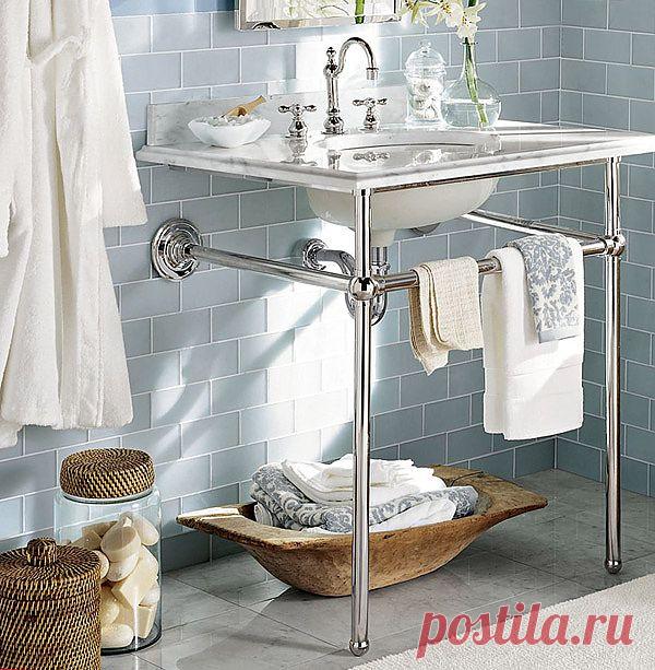 Ванная в голубых тонах | УЮТНЫЙ ДОМ | советы