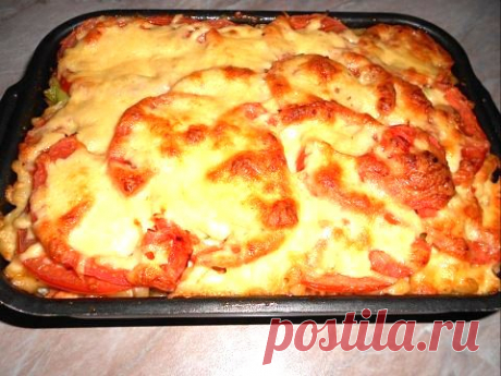 Готовим пикантные макароны в духовке..