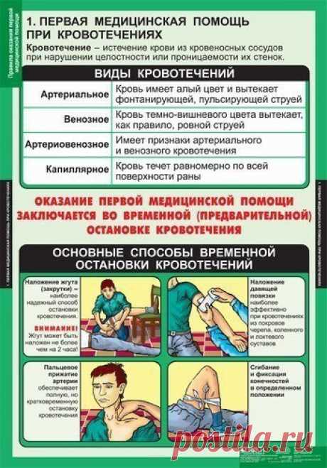 ПЕРВАЯ МЕДИЦИНСКАЯ ПОМОЩЬ



Это нужно знать! Сохраните себе на стену

Первая медицинская помощь:
• при кровотечениях;
• при переломах, растяжениях и ушибах;
• при тепловом и солнечном ударе;
• при ожогах;
• при отморожении и переохлаждении организма;
• при несчастных случаях на воде;
• при укусах животных и насекомых;
• при отравлениях;
• при поражении аварийно химически опасными веществами;
• при поражении электрическим током.
______________
Не забудьте подписаться на на...