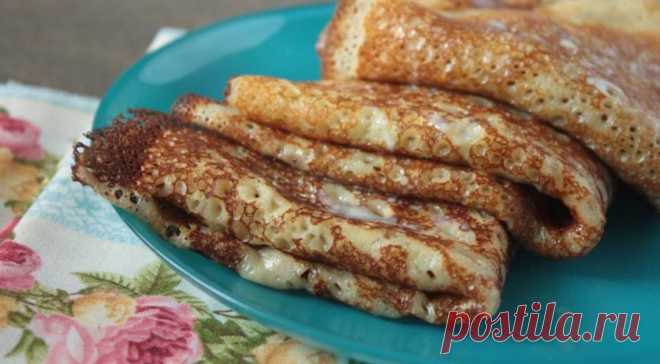 Очень необычные с хрустящей карамелькой корочкой!!! Блины на сгущенном молоке — Вкусные рецепты