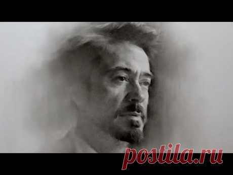 Iron Man Tony Stark - Charcoal Drawing
