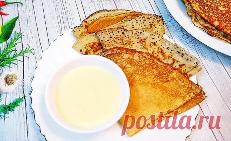 Блинчики на кефире и минеральной воде