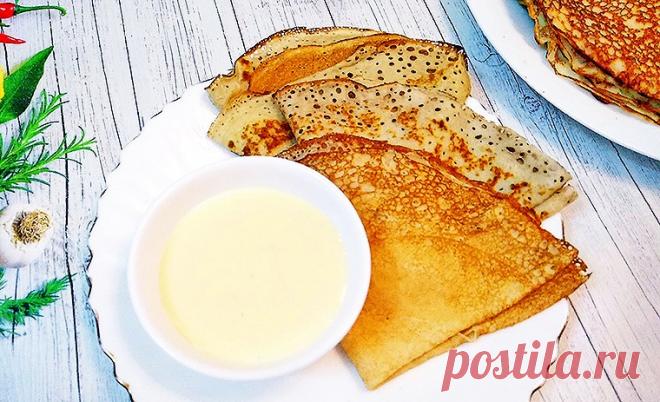 Блинчики на кефире и минеральной воде