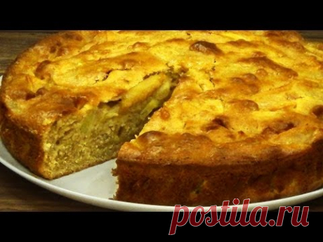 Пирог с яблоками "Простейший". Вкусный пирог из доступных продуктов. Пошаговый рецепт.