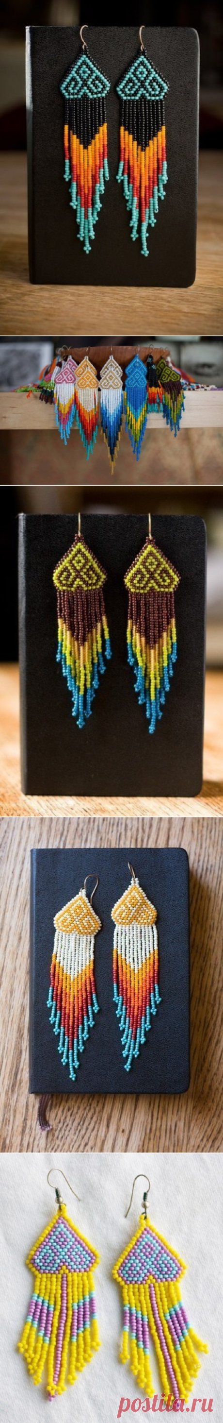 Серьги из бисера