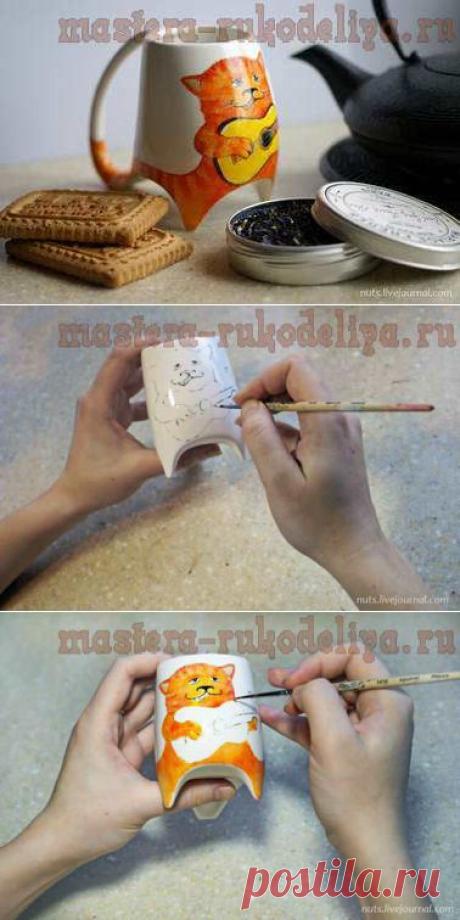 Расписываем кружку и подпеваем... | Золотые Руки