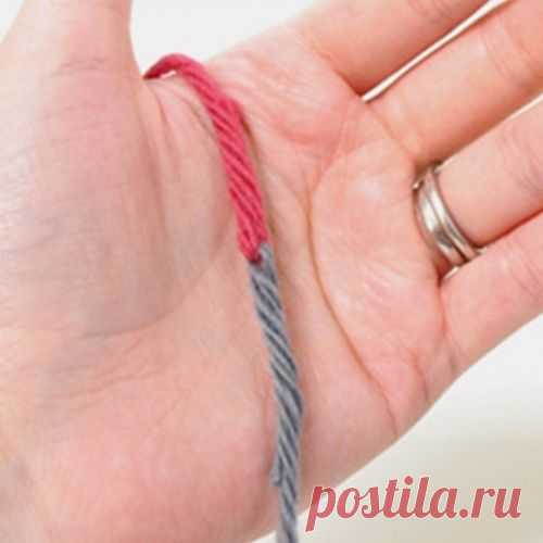 Секреты мастерства. Соединение нитей без узла - МирТесен