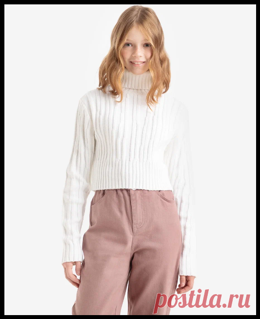 Три белоснежных модных свитера от известных брендов со схемами вязания спицами!