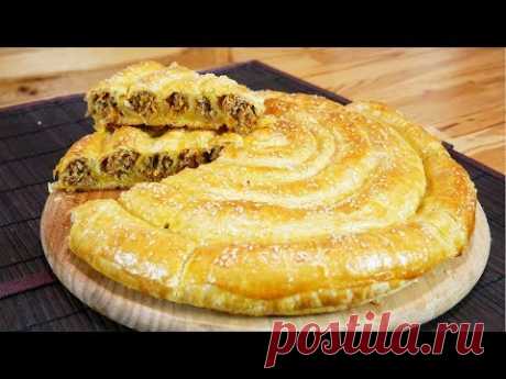 Пирог УЛИТКА с мясом