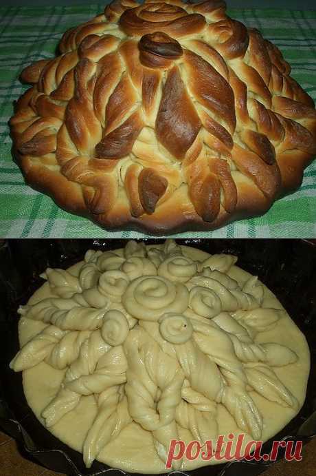 Болгарский каравай Солнце.