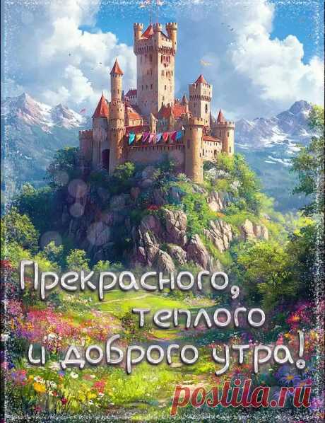 Картинка доброе утро с природой и пожеланием