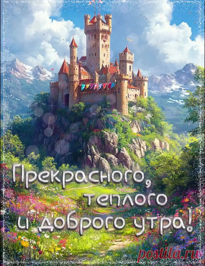Картинка доброе утро с природой и пожеланием
