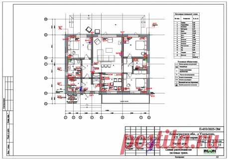 Проект электрики дома пример 1167