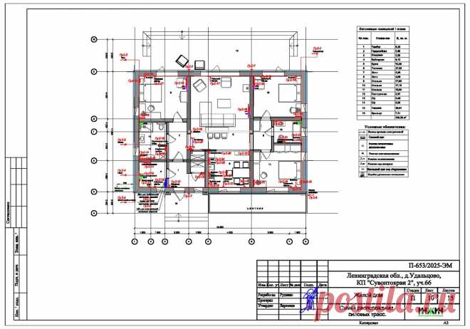 Проект электрики дома пример 1167