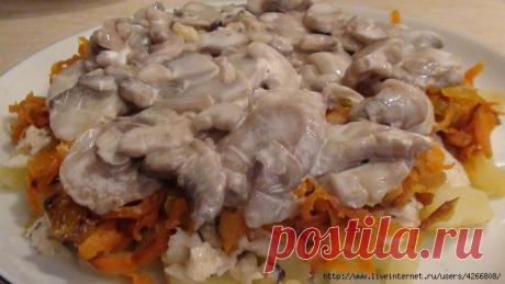 Вкусный салат с рыбой.