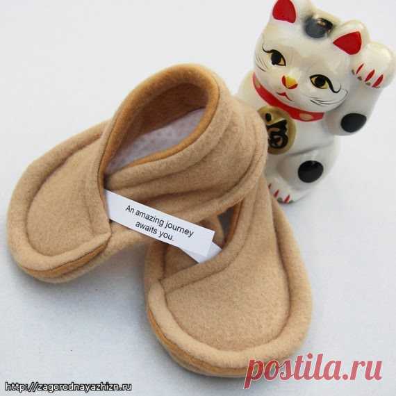 Пинетки из фетра своими руками.