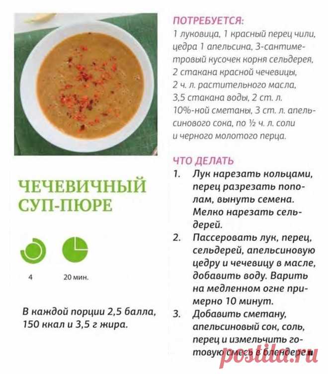Чечевичный суп-пюре