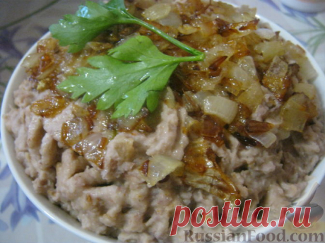 Рецепт: Фасолевый цимес (паштет из фасоли) на RussianFood.com