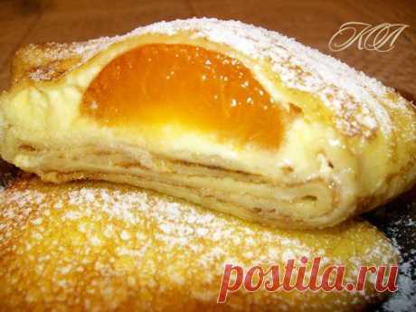 Блины с творогом и абрикосами