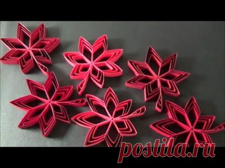 （画用紙）秋の飾り　綺麗！紅葉の葉っぱの作り方【DIY】(Drawing paper)Beautiful! Maple leaves