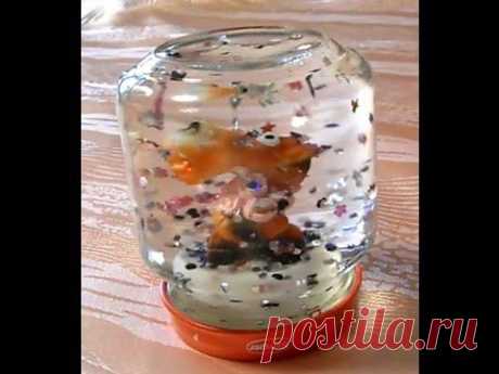 Снежный шар своими руками / snow globe — Яндекс.Видео