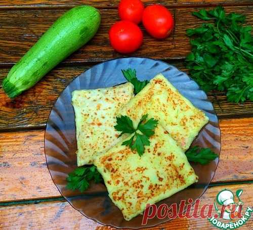 Кабачковые конвертики с сыром и колбасой – кулинарный рецепт