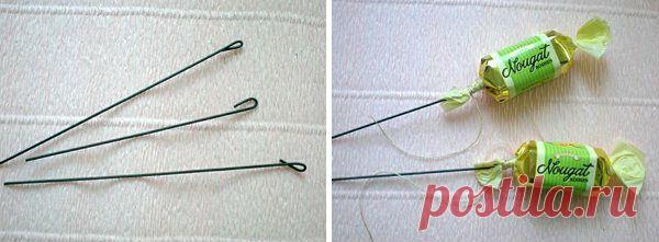 Букеты из конфет пошаговое фото Мастер класс Орхидея