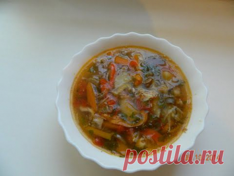 Первые блюда: Суп с овощами на мясном бульоне - YouTube