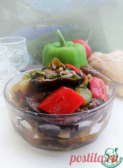 Маринованные баклажаны с перцем 