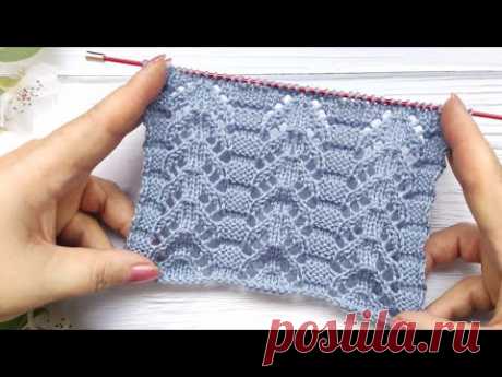 Lace Stitch Knit Pattern | Ajourmuster stricken | Punto Traforato ai ferri | Point Ajouré au Tricot