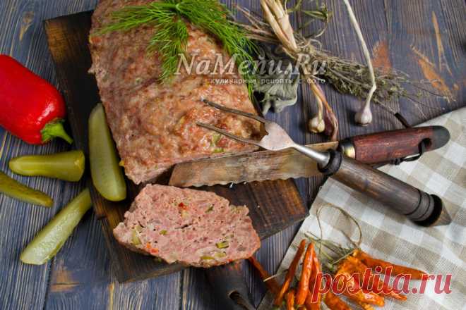 Мясной хлеб как в глобусе, рецепт
