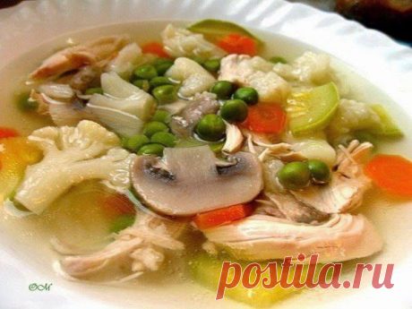 Шустрый повар.: Овощной супчик с куриной грудкой