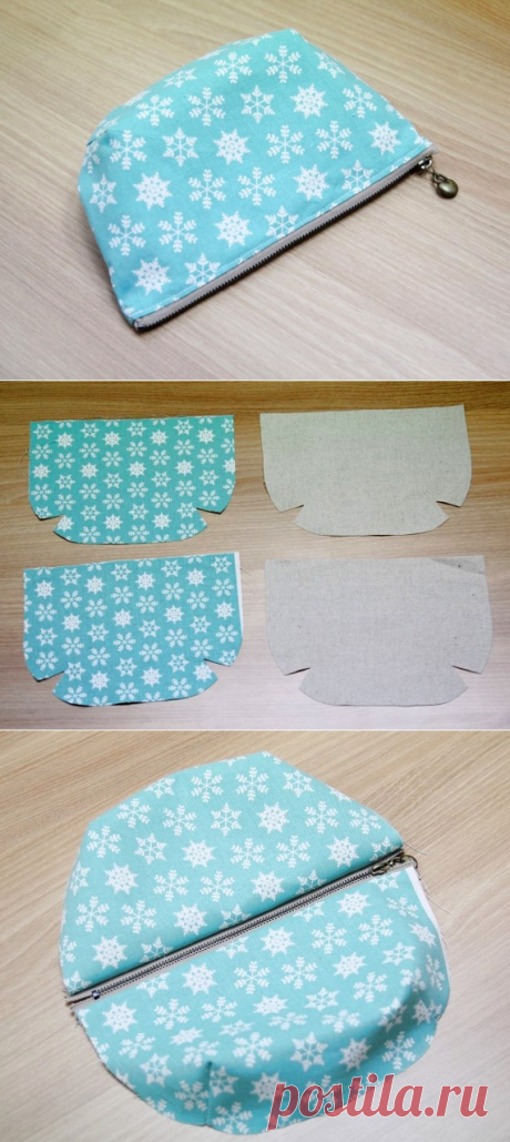 Easy Cosmetics Bag Tutorial ~