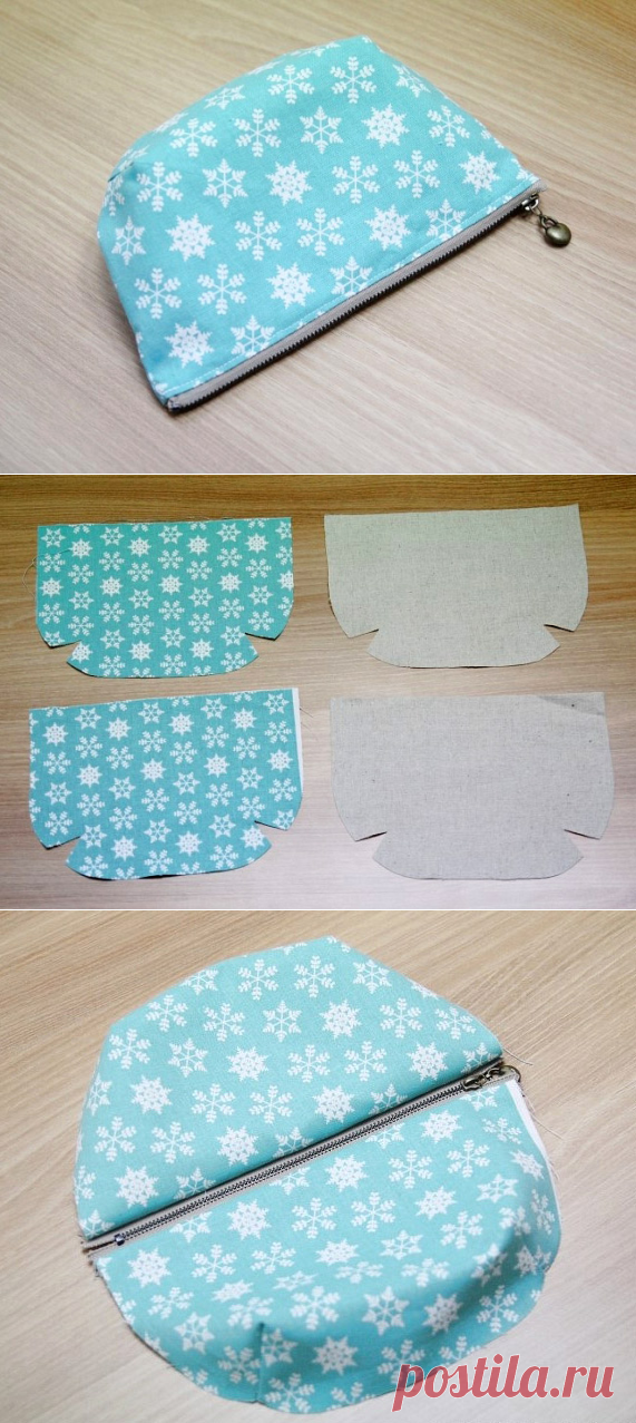 Easy Cosmetics Bag Tutorial ~