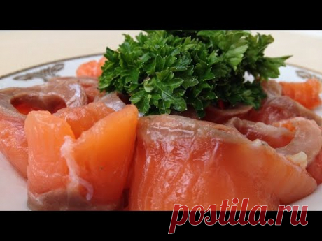 Как Солить Красную Рыбу (Очень Быстро и Просто) How to Salt Salmon, English Subtitles
