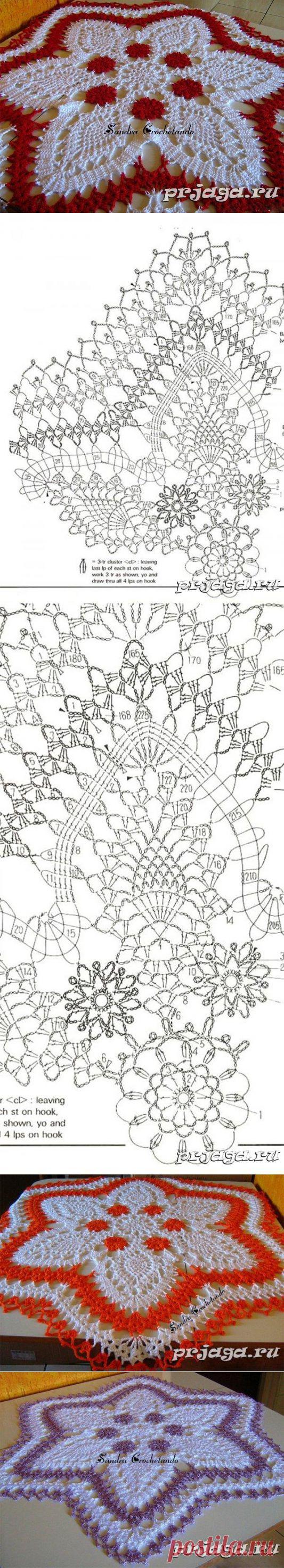 Схема салфетки «Звезда»